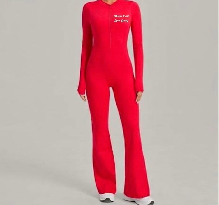 The Flux LS Jumpsuit Brilliant Red
