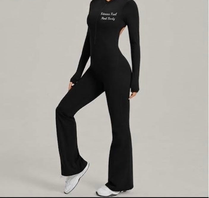 The Flux LS Jumpsuit Obsidian Black