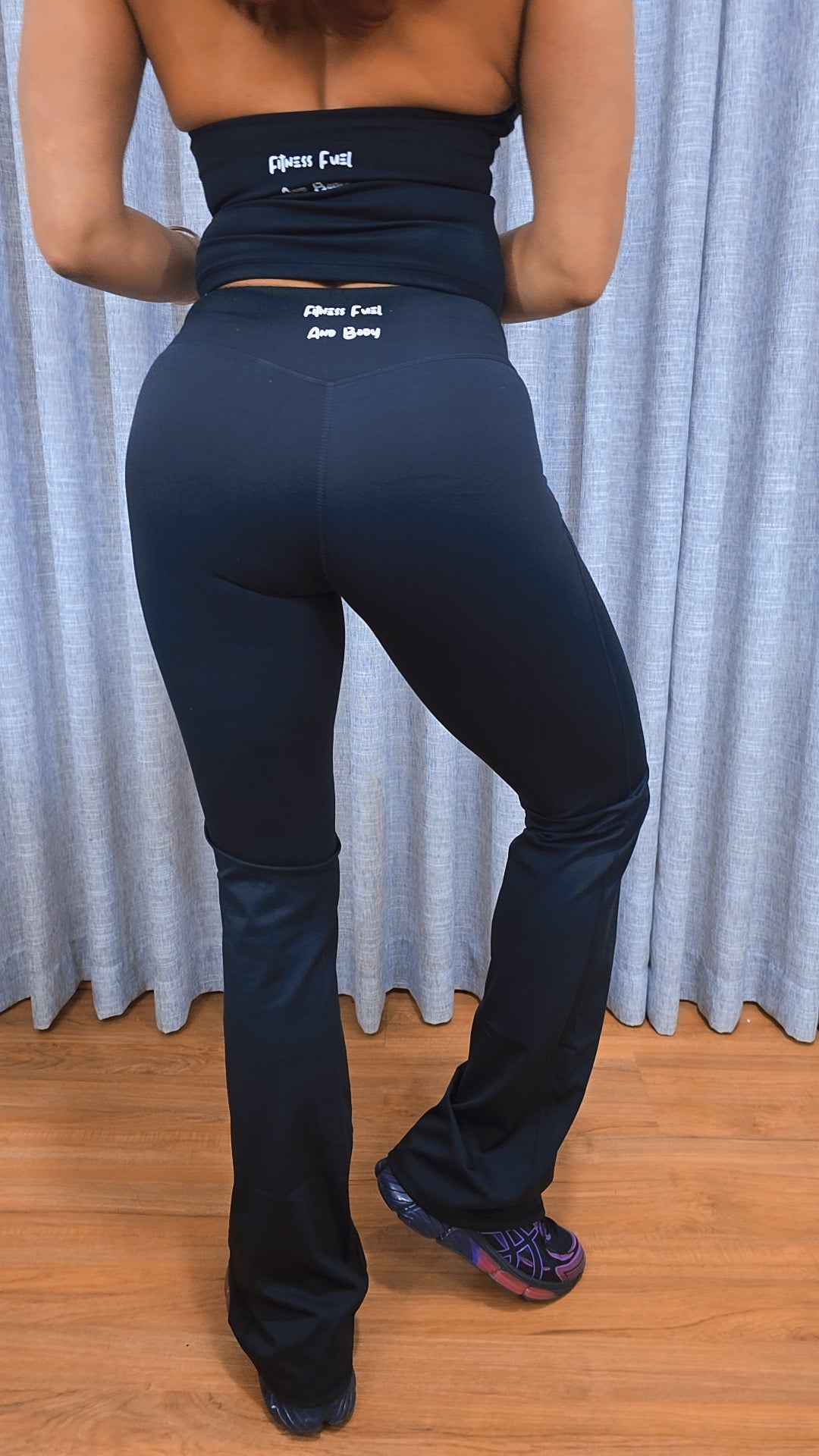 The Sculpt Flair Leggings Onyx Black